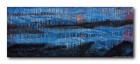 Zeit aus den Fugen / TIME OUT OF JOINT | 60 x 150 cm |  Acryl, Pigmente, Spachtelmasse, Baumwolle, Holzplatte | 2016