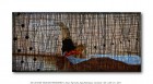 DIE LETZTEN TAGE DER MENSCHHEIT / THE LAST DAYS OF HUMANITY | 65 x 140 cm | Acrylic, pigments, filler, cotton, wooden strips | 2017